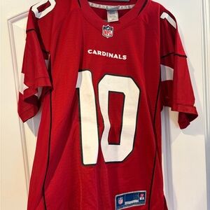 NFL Red and Blue Jersey Label